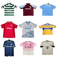 Maillots de football version fan 25/26 grande taille en popeline Naples Marseille Bayern Leverkusen Nottingham Forest Celtic Lazio