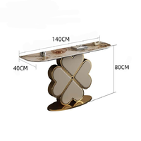 Table console de luxe moderne avec applique murale Mobilier d'entrée élégant pour hall d'hôtel, salle de sport, appartement et école