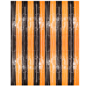 Black Orange Rain Silk Curtain Bat Halloween <b>Balloon</b> <b>Decoration</b> Halloween Halloween Fishtail Flag Printing <b>Balloon</b> - Product Image 2