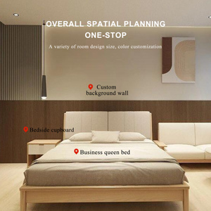 Hot Bán Tùy Chỉnh Kích Thước Giường Đầu Giường Bảng Điều Chỉnh Thiết Lập Chuyên Nghiệp Thiết Kế Hiện Đại Đồ Nội Thất Gỗ Cho Khách Sạn Phòng Ngủ - Product Image 5