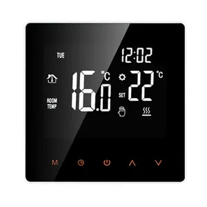 LCD dokunmatik ekran yerden ısıtma termostatı akıllı termostat elektrikli yerden ısıtma suyu sıcaklık uzaktan kumanda