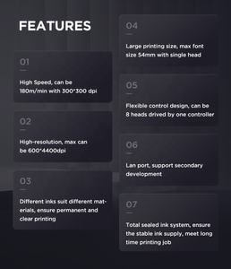 Impresora Industrial de Tinta UV con Sistema de Impresión de <span class=keywords><strong>Datos</strong></span> Variables/Impresora de Codificación de Inyección de Tinta UV para Fecha/Código de Barras/Código QR - Product Image 3