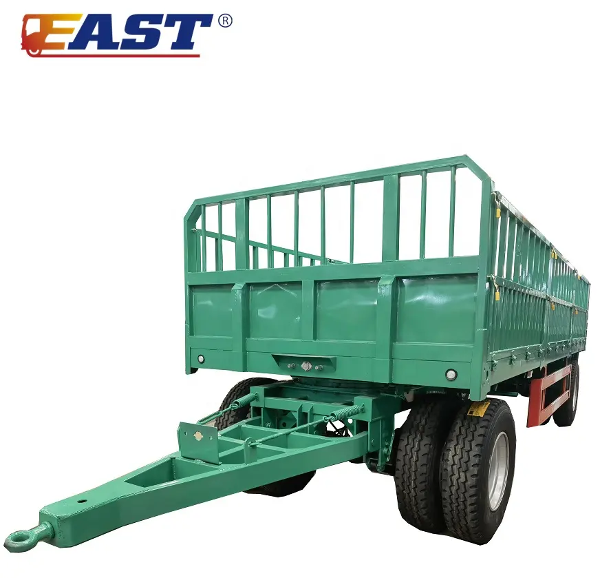 EAST 2 axles 50 ton sidewall cargo transport full trailer 60ton full trailer container full trailer price