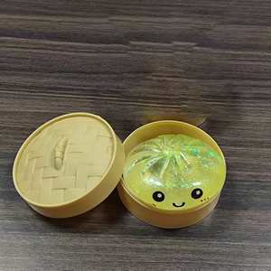 8.5CM TPR Dumpling Squishy Dumpling Toy Squeeze Dough Ball Stress Squishy Toy Bun with Food Steamer Taba Toys - Product Image 5