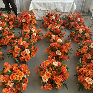 IFG 40cm Boules <span class=keywords><strong>de</strong></span> fleurs décoratives d'automne Orange brûlé pour les arrangements <span class=keywords><strong>de</strong></span> mariage - Product Image 1