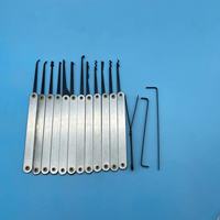 Kit de 15 outils de crochetage en acier inoxydable pour serrurier, pour la pratique du crochetage de cadenas