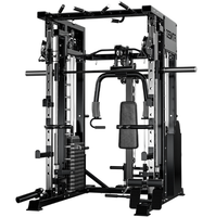 Station de musculation multifonction unisexe Smith Machine Cable Crossover pour haltérophilie musculation entraînement sportif