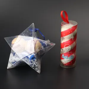 Explosive Salt Star Shape Packaging Box Clear Plastic Printed Bath Salts Packaging Bath Bombs Boxes