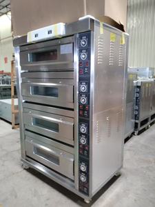Industrial Four 4 Deck 16 Bandeja Comercial Gas Cubierta eléctrica Horno Capacidad 4 Capas 4 escritorios 16 bandeja Pan Hornear Panadería Horno Pan - Product Image 3