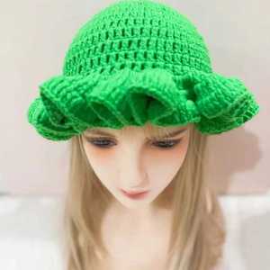 Mùa Đông Giản Dị Màu Rắn Xù Crochet Đan Nhăn Rộng Họng Ngư Dân Unisex Quirky Thời Trang Áo Thun <span class=keywords><strong>Hat</strong></span> - Product Image 3