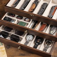 3-lagige Taschen messer Vitrine Hochwertige Aufbewahrung sbox Messer Vitrine Glas messer Vitrine Vitrine