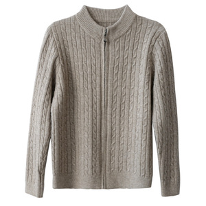 <span class=keywords><strong>Cardigan</strong></span> Coreano da <span class=keywords><strong>Donna</strong></span> <span class=keywords><strong>con</strong></span> Collo Semi-Alto e Zip, Nuovo Sottile a Costine a Maniche Lunghe per Primavera/Autunno - Product Image 5