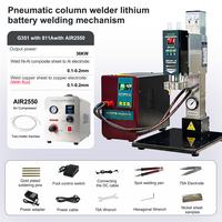 Nouvelle machine de soudage à colonne intégrée, soudeuse à impulsions pneumatiques Glitter, alimentation CC, soudeuse à points unique, compresseur d'air, marque LY