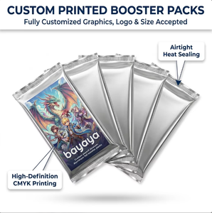 Fabricant d'emballages personnalisés pour boosters de cartes à collectionner TCG, avec pelliculage laser holographique étoilé et brillant de qualité supérieure - Product Image 4