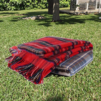 Professionnel australien 100% laine jeter couverture solide Plaid Style tissé Techniques fiable maison cadeau de l'usine approvisionnement direct