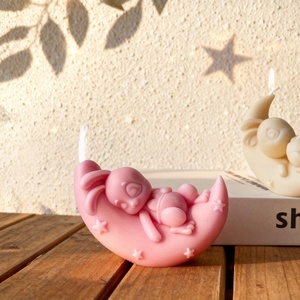 UNIMOULD Eco-Friendly Non-Stick Heat Resistant Moon for Scented Candle <b>Silicone</b> Mold DIY 3D Moon Hand Soap Plaster Cake - Product Image 4