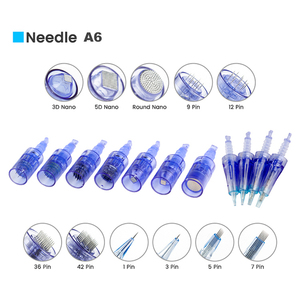 Dr. Pen <span class=keywords><strong>Dermapen</strong></span> Original del Fabricante, Cartuchos de Agujas para <span class=keywords><strong>Dermapen</strong></span> <span class=keywords><strong>A1</strong></span>, 1, 3, 5, 7, 9, 12, 24, 36, 42 Pines Nano - Product Image 1