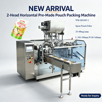 Machines de remplissage automatiques de sachets Doypack pour l'emballage de liquides, de jus, d'eau, de pâtes alimentaires et cosmétiques