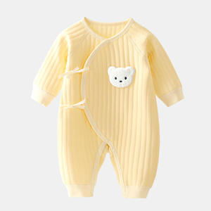 Mameluco <span class=keywords><strong>de</strong></span> Algodón para Bebé Recién <span class=keywords><strong>Nacido</strong></span> <span class=keywords><strong>de</strong></span> Primavera y Otoño Traje <span class=keywords><strong>de</strong></span> Oso Lindo para Niño Pequeño Pelele para Niña <span class=keywords><strong>Ropa</strong></span> <span class=keywords><strong>de</strong></span> Bebé - Product Image 3