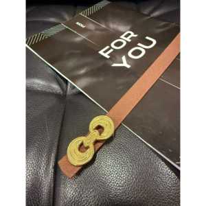 Cinturón de Mujer Fiori con Hebilla de Doble Punta, Estilo Casual, de Aleación y Cuero PU - Product Image 2