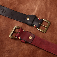 3.8CM coréen rétro Laser gravure pur cuir de vachette ceinture hommes cuir aiguille boucle tendance tout-en-un Denim ceinture
