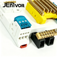 Barre de distribution neutre haute tension JEMA sur rail DIN, barre de liaison à la terre de type pont en laiton pour armoire de distribution électrique