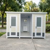 Toilettes portables avec salle de bain intégrée, dotées de panneaux sandwich, imperméables, faciles à installer, adaptées à un usage commercial
