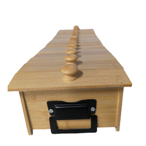 Caja de moxibustión de hueso de dragón de bambú, tamaño pequeño, 38x15,5x9cm, para terapia de meridianos de espalda - Product Image 3