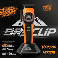 Motor Magnético de 13000 rpm, Cortadora de Pelo Eléctrica Inalámbrica de 7000 RPM, Kit de Recortadora con Pantalla LED para Peluquería
