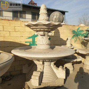 Fontaine en pierre Jiahua, style européen, colonne, décoration de jardin extérieur - Product Image 4
