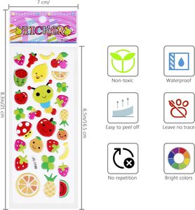Autocollants 3D en relief en gros pour enfants et tout-petits, 24 feuilles différentes, autocollants de dessins animés vifs pour garçons et filles, loisirs créatifs et scrapbooking - Product Image 6