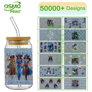 OSMO Plastique UV pour enveloppes de gobelets à paillettes 16oz 20oz Lavable Durable Motif papillon - Product Image 3