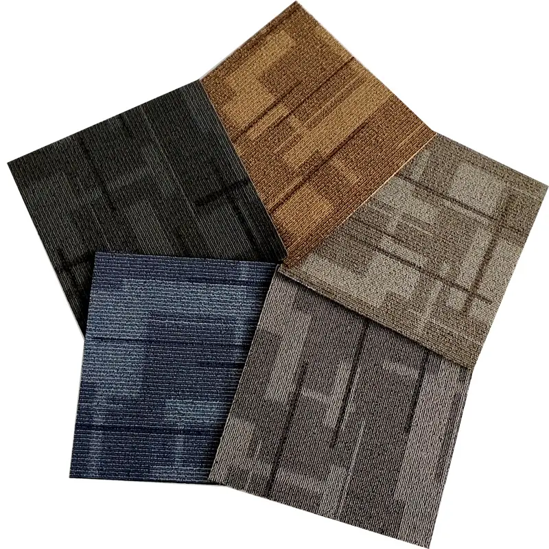 SIGH-alfombra de lujo para hotel, alfombra modular de calidad de 50x50cm para oficina comercial