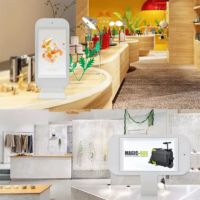 Holographic Mall Checkout 21.5 "Écran tactile en libre-service Terminal de paiement sans surveillance Kiosk Kioskos Para Venta De Comida