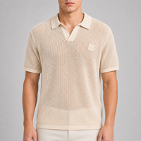 Nouveau modèle de polos pour hommes 100% coton, haute qualité, broderie personnalisée, logo, décontracté, manches courtes, tricoté