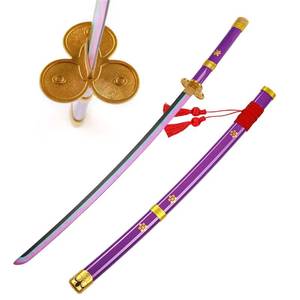 Espada Enma de Madera Morada de One Piece, Katana de Zoro - Product Image 1