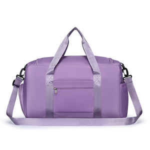 Wholesale Sport Fitness Gym Travel Bags <b>Large</b> Capacity Overnight Carry on Duffle with Shoe Compartment for <b>Women</b> - Product Image 6