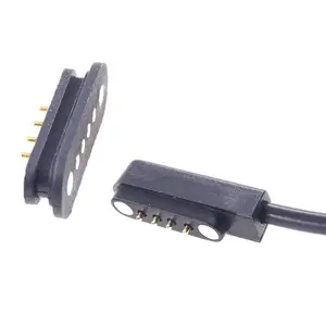 Connecteur de câble Usb accouplement personnalisable, pas de 2.54mm, 4 broches, pas de 2.54mm, connecteurs magnétiques Pogo