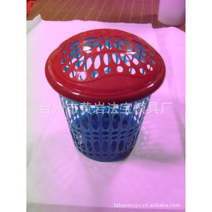 Plastic Clothing Organizer Round Injection Molding Durable <b>Standing</b> Type For <b>Laundry</b> Baskets - Product Image 3
