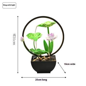 מותרות בעבודת יד שרף מותרות בעבודת יד קישוטי מים אוטומטית במחזור מים שופכים תכונה עבור סלון גן עיצוב משרדי מתכת - Product Image 6