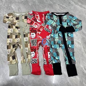 Pakaian Bayi Bambu Baru Lahir Grosir Kustom 2026 RTS untuk Anak Perempuan dan Laki-Laki, Romper Bayi Kasual Dua Arah - Product Image 5