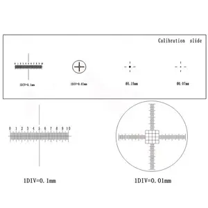 Microscópio deslizante de calibração, 926 0.01mm 4 padrões micrômetro