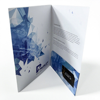 Carpeta de papel A4 Carpeta de soporte de archivo de presentación impresa personalizada con impresión de logotipo comercial