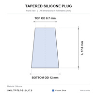 Kit de bouchons coniques en silicone Anken, colorés, électroplaqués, pour couvrir les trous, ensembles de bouchons de protection en caoutchouc, emballage en boîte