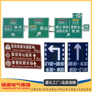 Panneau de signalisation routière réfléchissant en aluminium avec film réfléchissant de troisième qualité, impression sérigraphique, signalisation directionnelle autoroutière - Product Image 5
