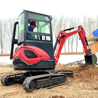 Mini Excavator Multifungsi Excavator Kecil untuk Penggalian Pertanian, Lanskap, Teknik Kehutanan, Pengiriman Gratis