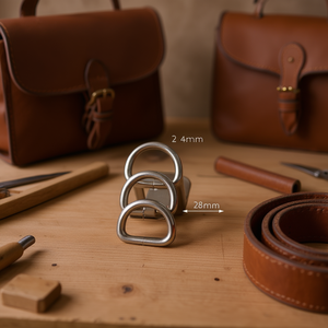 Fibbia in metallo Ilan 28x23mm 4 pezzi per borse e cinture - Product Image 3