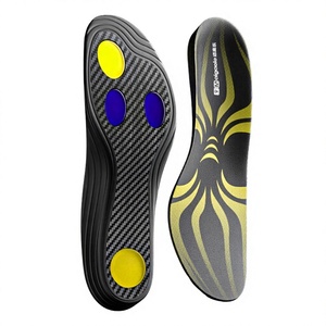 Semelles intérieures de sport unisexes JS DZ-03 en carbone pleine longueur avec support de voûte plantaire en gel à quatre points, respirantes et souples pour le basketball - Product Image 3