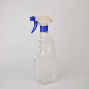 100ml 200ml 500 ml atomizador frasco de spray de plástico branco frasco de HDPE com bomba do pulverizador 500 ml frasco de spray de gatilho
