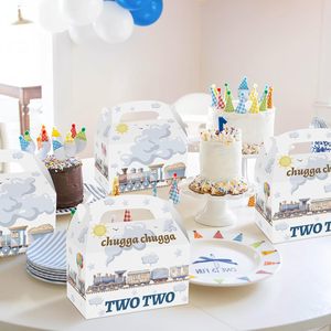 12 Boîtes Cadeaux Bonbons et Friandises Thème Train pour Fête Chugga Chugga Two Two, Décorations Anniversaire Choo Two - Product Image 6